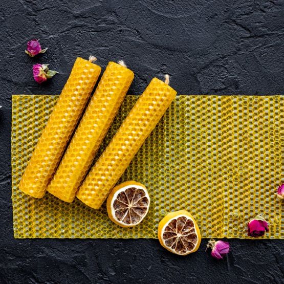velas decorativas de miel