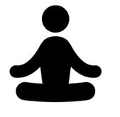 dibujo de hombre meditando